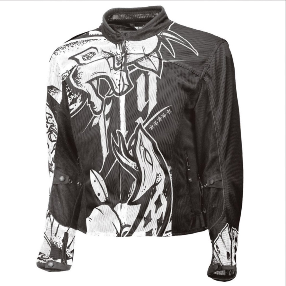 NEW Fly Racing Flux Air Ink 'N Needle Mesh Jacket